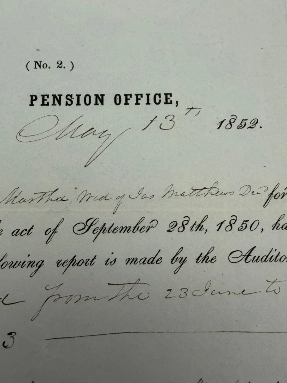 1852 US Pension Office Letter Bounty Land Claim Rejected Syracuse NY US Gov Doc - Picture 5 of 7